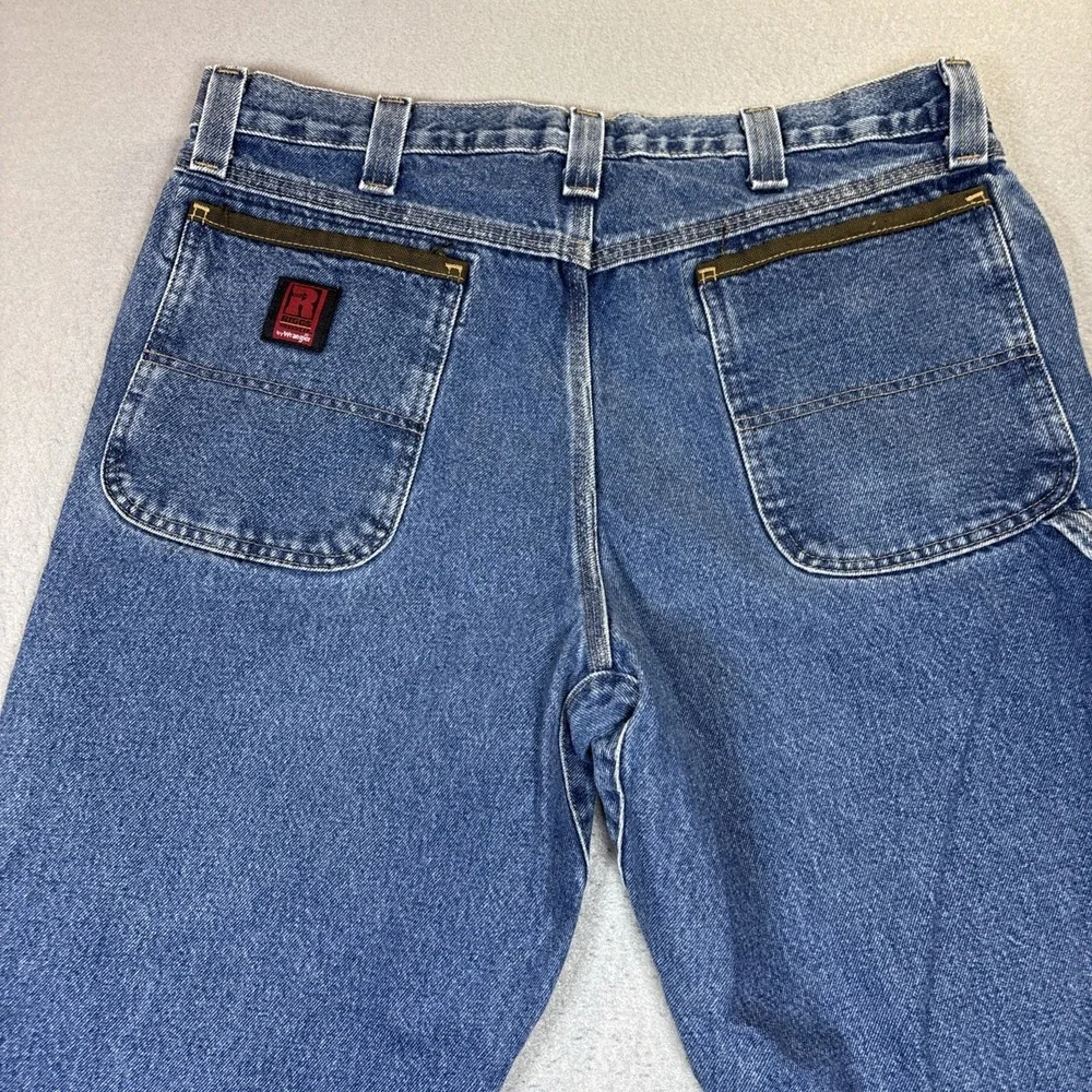 Riggs Workwear‎ By Wrangler Dura Shield Carpenter Jeans Men 36x30 Blue Denim